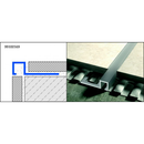 CARRE ALU CHROME BROSSE 250CM 11MM